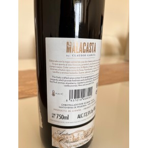 Vino Tinto Malacasta Crianza Claudio Garcia